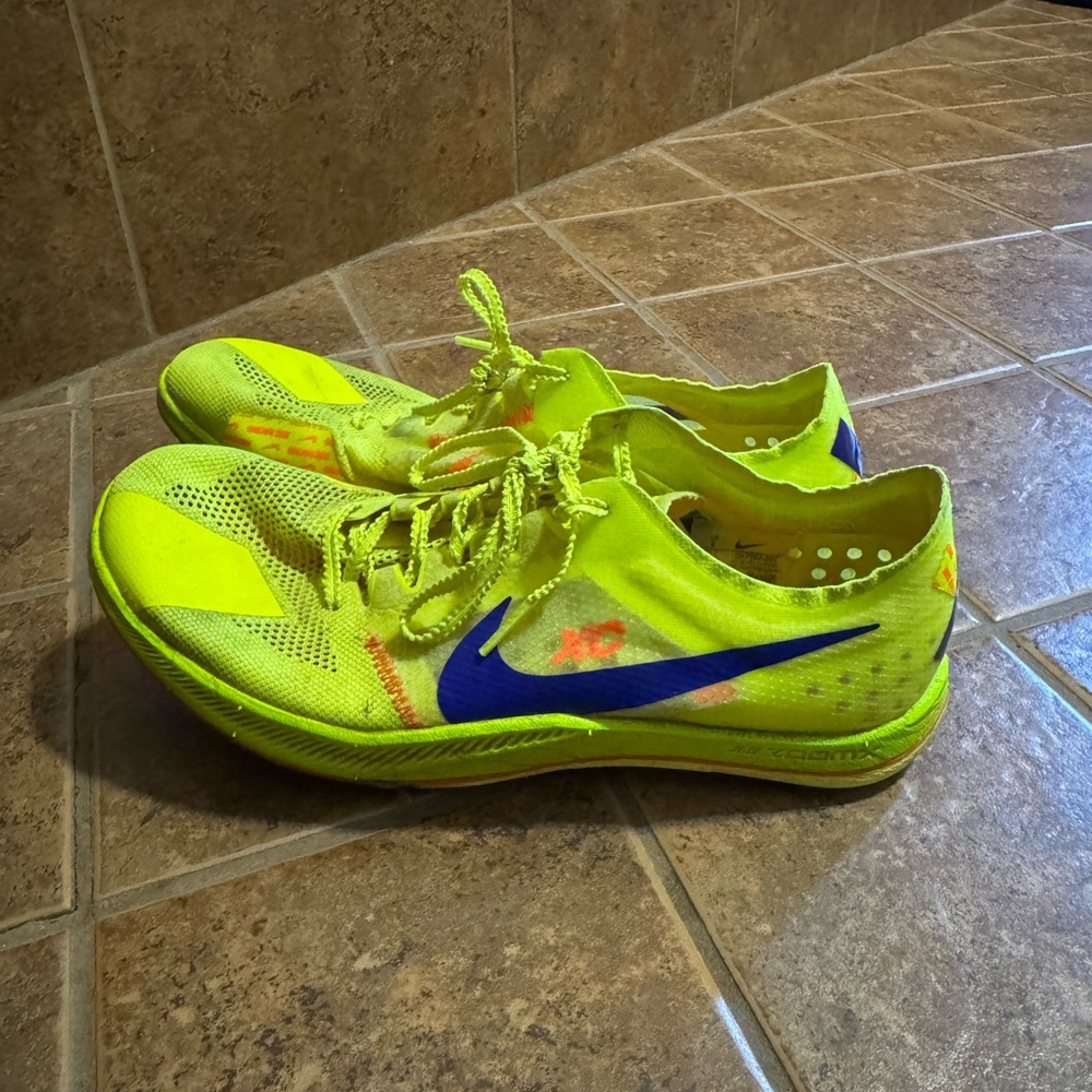 Nike Yellow and Blue Sneakers with Sleek Design